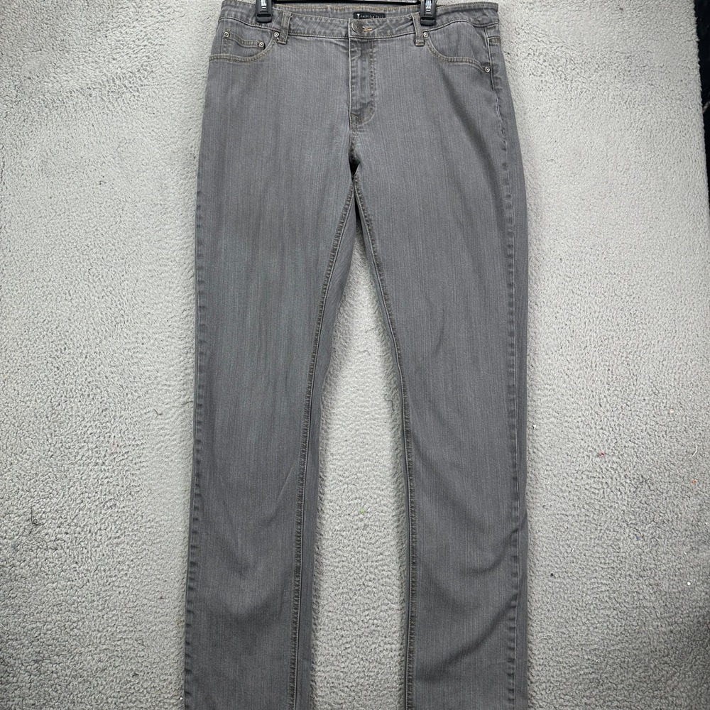 American Tall Jeans‎ Straight Leg Mens 38X38 Gray Washed Cotton Blend 5 Pocket